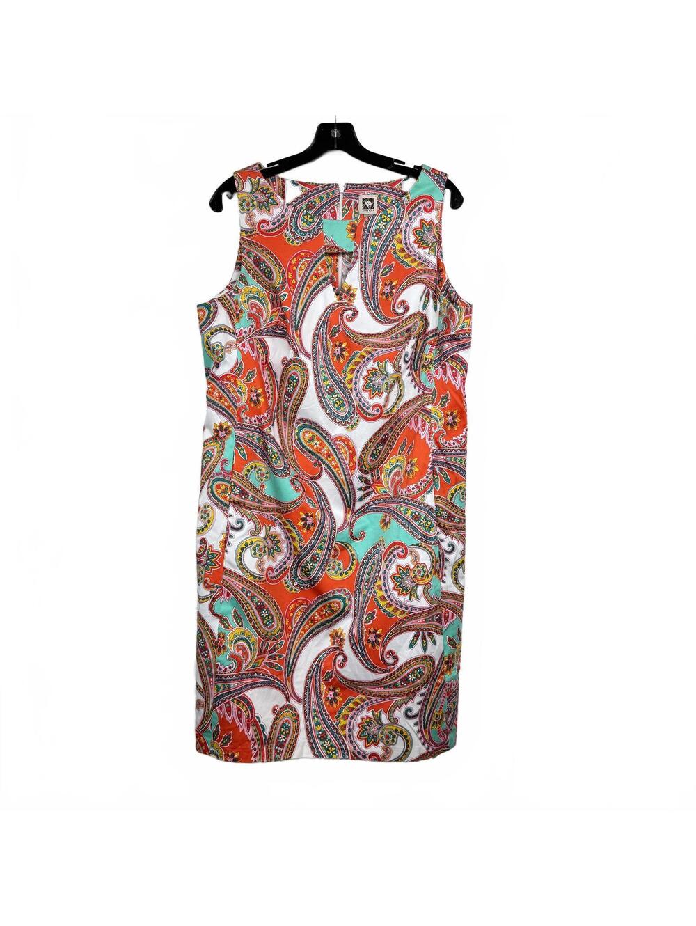 Anne Klein Sleeveless White Knee-Length Dress Women's Size 16